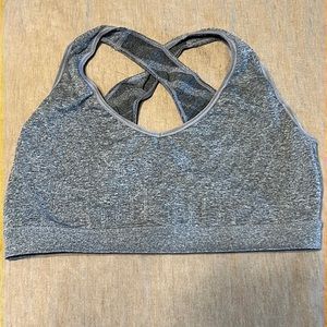 Target grey sports bra large